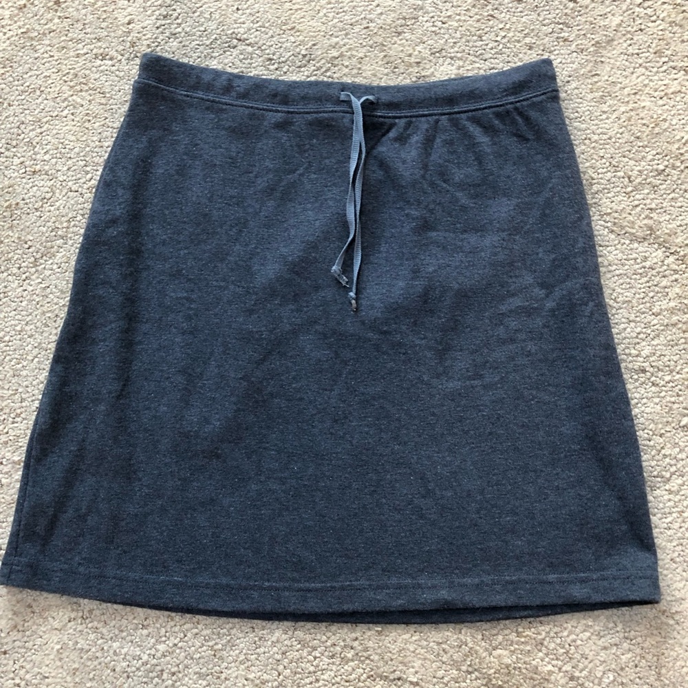 Express dark grey jersey skirt